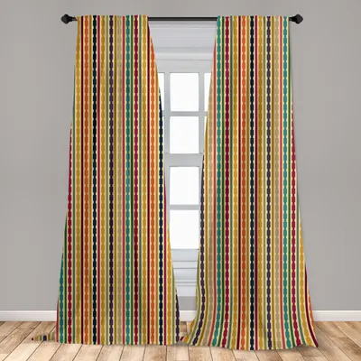 Produktbild von Abakuhaus, Fenstervorhänge, Simplistic Form, Muster,, 2-Panel-Set, 150 x 245 cm