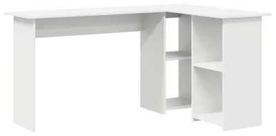 Immagine prodotto di vidaXL Scrivania con ripiano Bianco 142 x 102 x 73 cm Materiale a base di legno