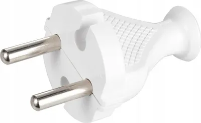 Produktbild von Plast-Rol WT-2 Rundstecker Gerade Weiß Ohne Erdung