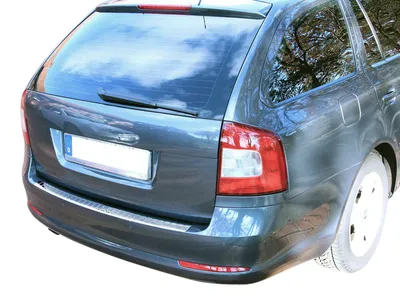 Für Skoda Octavia II Kombi 1Z 2005-2013 LADEKANTENSCHUTZ Edelstahl V2A Schutz in der Farbe von Recambo e.K.