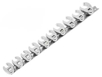 Zdjęcie produktu dla Zestaw kluczy nasadowych Kraaienpoots, 10-częściowy - 10-22 mm - napęd 3/8 cala - klucze metryczne - z prowadnicą do przechowywania - idealny do napraw samochodowych - zestaw kluczy