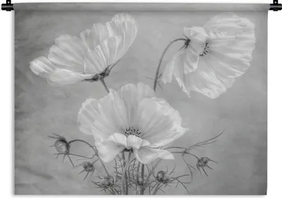 Produktbild von MuchoWow® Wandteppich Wandbehang Blumen - Stillleben - Aquarell 60x45 cm Tapisserie Dekoration Wandtuch - Das Schlafzimmer