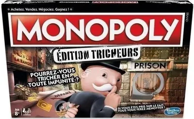 Zdjęcie produktu dla Monopoly Tricheurs, Gra Towarzyska, Gra Planszowa, Wersja Francuska, Nowa Edycja 2018