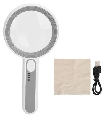 Image de Verk 09205 Loupe avec éclairage LED 16x, 6x - 12x, blanc