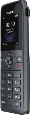 Produktbild von Yealink W73H DECT Mobilteil, Schwarz, 144x48x21mm, für Büro, HD-Audio, Freisprecheinrichtung, Geräuschunterdrückung, Anrufbeantworter, Bluetooth, Anrufer-ID, Hörgerätekompatibel, 400h Standby, 35h Gesprächszeit, kompatibel mit W73B/W73P Basisstationen