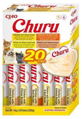 Zdjęcie produktu dla Przysmak dla kota INABA CHURU Varietes Kurczak Wołowina 20x14g