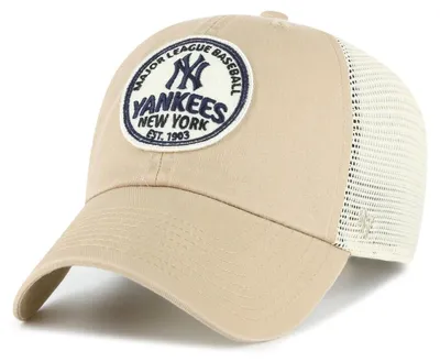 Zdjęcie produktu dla Czapka '47 Brand Felton '47 CLEAN UP, kolor khaki, z logo New York Yankees