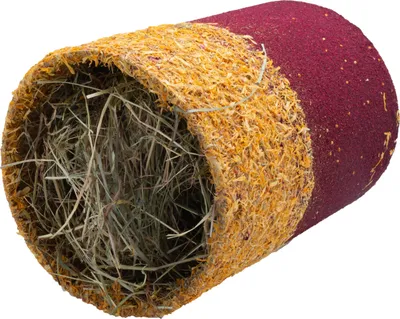 Produktbild von HUGRO®, Heu-Duett Knabbertunnel "L", tunnel, kleintier tunnel, spiel tunnel, versteck, kleintierzubehör, nagerzubehör, gehege zubehör, beschäft