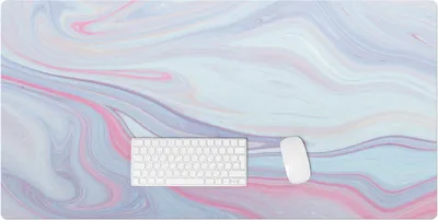 Produktbild von Pastellwellen – Schreibtischunterlage – Rutschfeste Tischunterlage – Schreibtischmatte für Büro & Zuhause – Schreibunterlage – Mauspad – Tischmatte – 120 x 60 cm