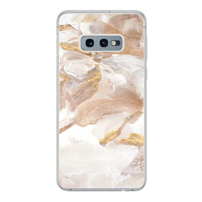 Produktbild von MuchoWow® Handyhülle Schutzhülle Hülle für Samsung Galaxy S10e Wasserfarbe - Gold - Braun Silikon Softcase Handy Hülle - Handy