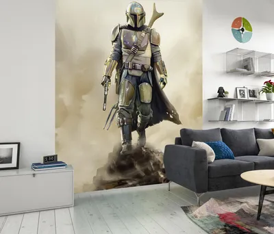 Produktbild von Vlies Fototapete - Star Wars The Mandalorian The Hunter - Größe 200 x 280 cm