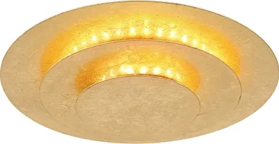 Produktbild von LED Deckenleuchte, Metall, goldfarben, D 18cm