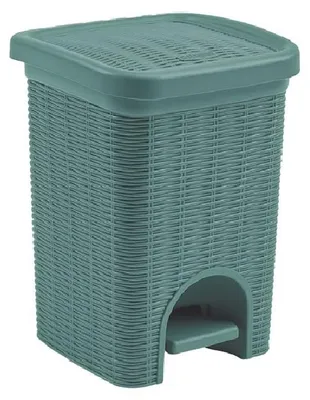 Image de Poubelle de salle de bain Elegance, 6 litres, vert-gris