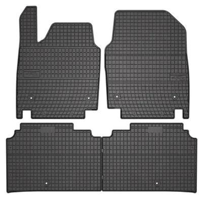 Produktbild von Gummi-Fußmatten für Kia EV6 2021- (Crossover) – 4-tlg, Schwarz, passgenau