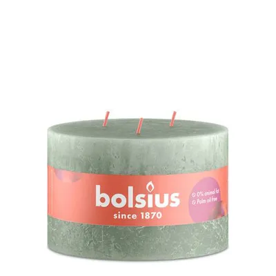 Obrázek produktu pro Bolsius Rustik 3wick svíčka jade zelená