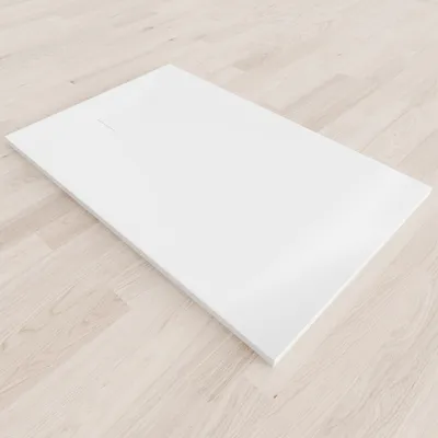 Produktbild von i-flair - SMC Duschwanne 140x90 cm mit anti-rutsch Oberfläche in weißer Steinoptik inkl. Ablaufgarnitur