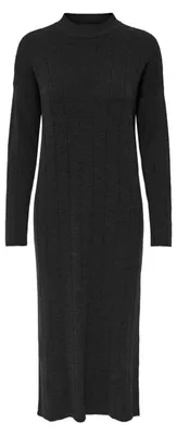Produktbild von ONLY Damen Onltess Ls Highneck Midi Dress KNT Kleid, Dark Grey Melange, Small