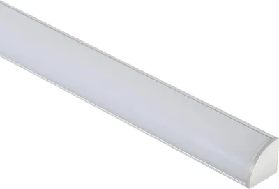 Produktbild von Aluminiumprofil Ecke rund mit durchgehender Abdeckung für LED-Streifen bis zu 10 mm Aluminium 2 m Transparente