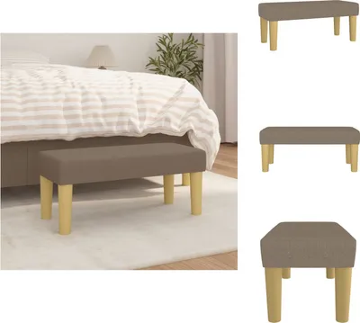 Obrázek produktu pro vidaXL Lavice taupe 70x30x30 cm látka - Lavice