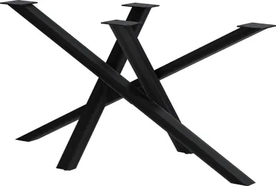 Produktbild von CLP Tischbeine Finney aus Stahl antik schwarz Größe 140x70x72 cm Größe 140x70x72 cm
