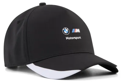 Produktbild von BMW M Motorsport BB Cap MMS Puma, Offizieller Fanartikel, Schwarze Cap mit BMW M Logo-Print, 100% recyceltes Polyester