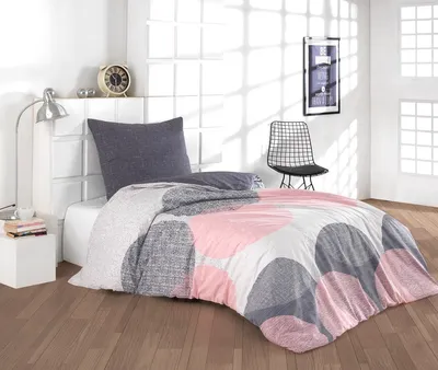 Produktbild von Buymax® Bettwäsche Bettbezug 135x200 cm, Kopfkissenbezug 80x80 cm 2 teilig Deckenbezug Set aus 100% Baumwolle Renforce mit Reissverschluss
