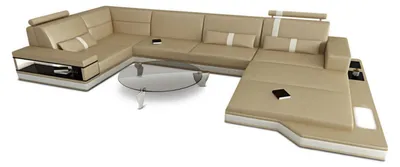 Produktbild von Mini Sofa Messana U-Form in Leder