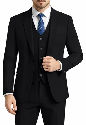 Immagine prodotto di LUPURTY, abiti da uomo, completo da uomo a 3 pezzi, vestibilità slim fit, giacca di alta qualità