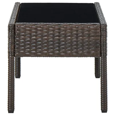 Produktbild von Möbel Esstisch/Outdoor Tisch - Gartentisch - moderne Design - Balkontisch - Braun 75x40x37 cm Poly Rattan Top7165740
