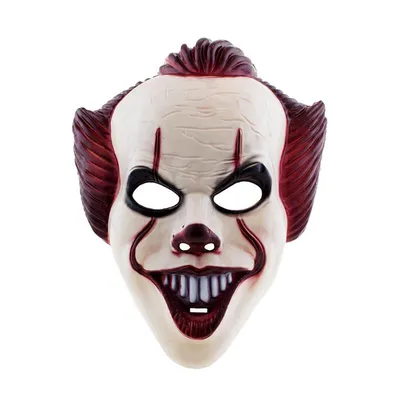 Produktbild von Maske PVC Clown rot weiß Luftballon