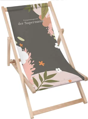Produktbild von Dreamroots Liegestuhl klappbar Holz, Buchenholz bis zu 130 kg, Sonnenliege klappbar mit 3-stufiger Neigungsregulierung der Rückenlehne