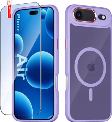 Obrázek produktu pro Pouzdro pro iPhone Air CASE pro MagSafe MATOVÉ Magnetické PREMIUM + Sklo 9H