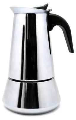 Mokkapot für Induktion, 10 Tassen, Edelstahl, Espressokocher