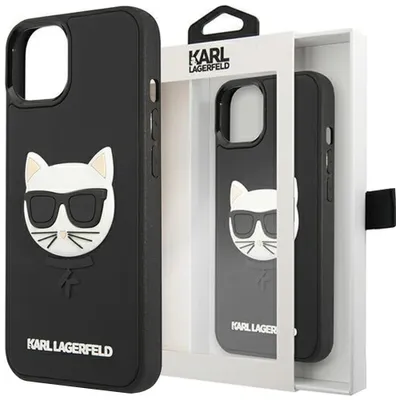 Produktbild von Karl Lagerfeld Klhcp13Sch3Dbk 13 Mini 5.4"" Czarny/Schwarzes Hardcase 3D Gummi Choupette
