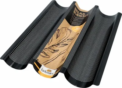 Image de 4 Bread Buddies Plaque De Cuisson 3 Baguettes - Birkmann