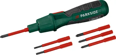 Produktbild von PARKSIDE® 4V Akku- Schraubendreher Schraubenzieher »PASD 4 B2« inkl. Bits