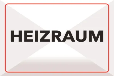 Produktbild von vianmo Holzschild 20x30 cm Heizraum