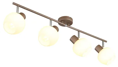 Productafbeelding van Plafondlamp Eileen 4-lichts koffie bruin