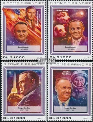 Produktbild von Briefmarken Sao Tome e Principe 2017 Mi 7373-7376 (kompl. Ausgabe) postfrisch Sergej Koroljow