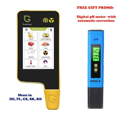 Zdjęcie produktu dla Greentest ECO 8 Cyfrowy tester do pomiaru stężenia azotanów w owocach, warzywach, mięsie, rybach, promieniowaniu jądrowym i elektromagnetycznym