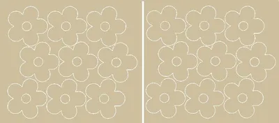 Immagine prodotto di Adesivi murali Fiori da finestra 18 pezzi beige lucido