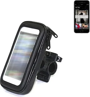 Produktbild von K-S-Trade Fahrrad-Halterung kompatibel mit Apple iPhone SE (2020) Handy-Halterung Halter Lenkstange Fahrradhalterung Motorrad Bike Mount