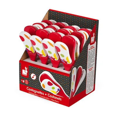 Zdjęcie produktu dla Janod Confetti Castanet Multicolor 3-8 lat