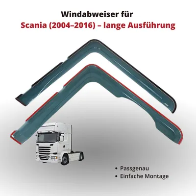 Zdjęcie produktu dla Osłona przeciwwiatrowa do samochodów Scania (2004–2016) – wersja długa | Montaż zewnętrzny