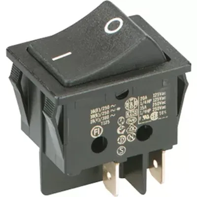 Produktbild von Bachmann 924.095 - Wippschalter - 2P - Schwarz - 250 V
