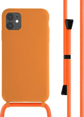 Image de imoshion Étui en silicone avec cordon pour l'Apple iPhone 11 - Orange
