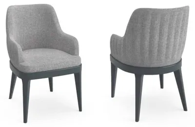 Produktbild von Moderner Stühle Stoff Holz Design Stuhl Lehnstuhl Luxus Polster Textil