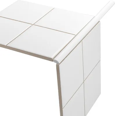 Produktbild von Fliese Weiß Ecke Glänzend Weiß Glänzend | 1x30 cm | m²/s