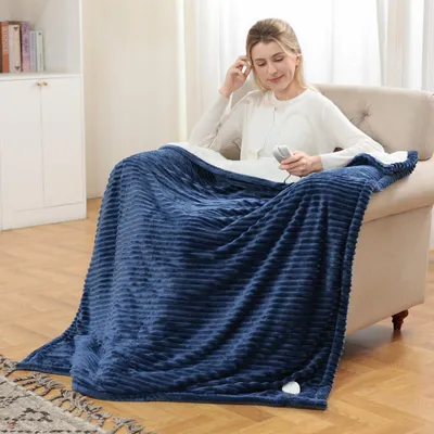 Elektrische Heizdecke 180x135 cm, 6 Stufen, Timer, maschinenwaschbar