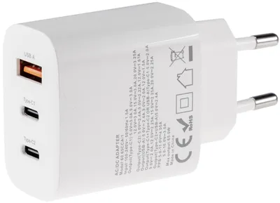 Produktbild von Stecker-Netzteil mit USB-C CTN-PD65 a3 In 100-240V Out 5,0V/9,0V/12,0V= 65W